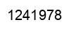 Number 1241978 black image