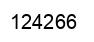 Number 124266 black image