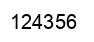 Número 124356 imagen negro