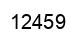 Número 12459 imagen negro