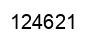 Number 124621 black image
