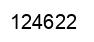 Number 124622 black image