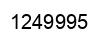 Number 1249995 black image