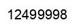 Número 12499998 imagen negro