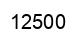 Number 12500 black image