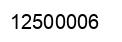 Number 12500006 black image