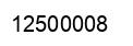 Number 12500008 black image