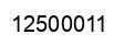 Number 12500011 black image