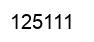Number 125111 black image