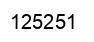 Número 125251 imagen negro