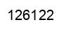 Number 126122 black image