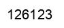 Number 126123 black image