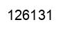 Number 126131 black image