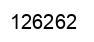 Number 126262 black image