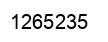 Number 1265235 black image