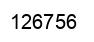 Number 126756 black image