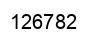 Number 126782 black image