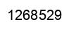 Number 1268529 black image