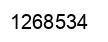 Number 1268534 black image