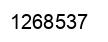 Number 1268537 black image