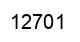 Número 12701 imagen negro