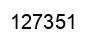 Number 127351 black image