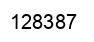 Number 128387 black image