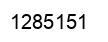 Number 1285151 black image