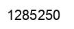 Number 1285250 black image