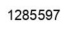 Number 1285597 black image