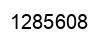 Number 1285608 black image