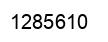 Number 1285610 black image