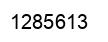 Number 1285613 black image