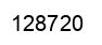 Number 128720 black image