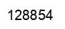 Number 128854 black image