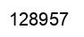 Número 128957 imagen negro