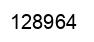 Number 128964 black image