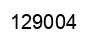 Number 129004 black image