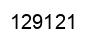 Number 129121 black image