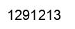 Number 1291213 black image