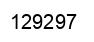 Number 129297 black image