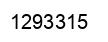 Number 1293315 black image