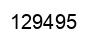 Number 129495 black image