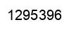 Number 1295396 black image