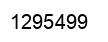Number 1295499 black image