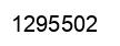Number 1295502 black image