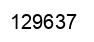 Number 129637 black image