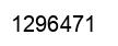 Number 1296471 black image