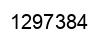 Number 1297384 black image