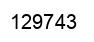 Número 129743 imagen negro